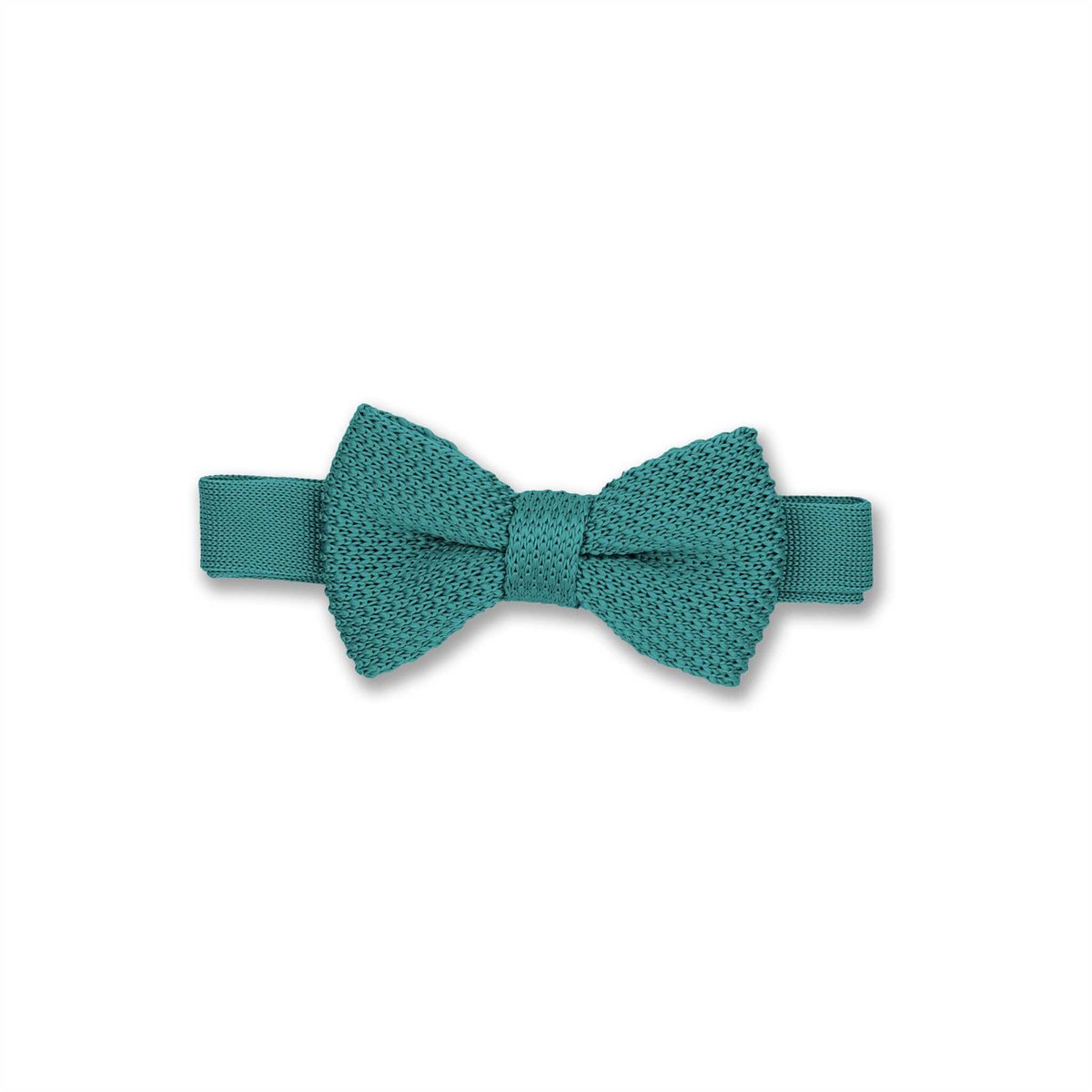 Children's Teal knitted bow tie
