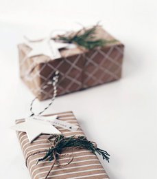 Geschenkanhänger Porzellanstern (VE=5)
