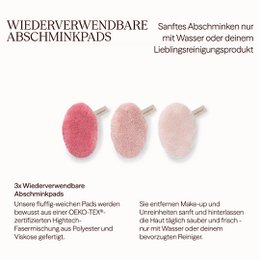 Herbruikbare make-up verwijderingspads - set van 3