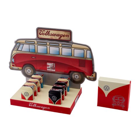 VW display of 8 Samba anti-storm metal lighters: