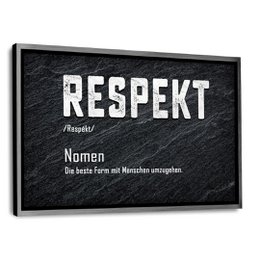 Definition af respekt - Aluminium Dibond Image