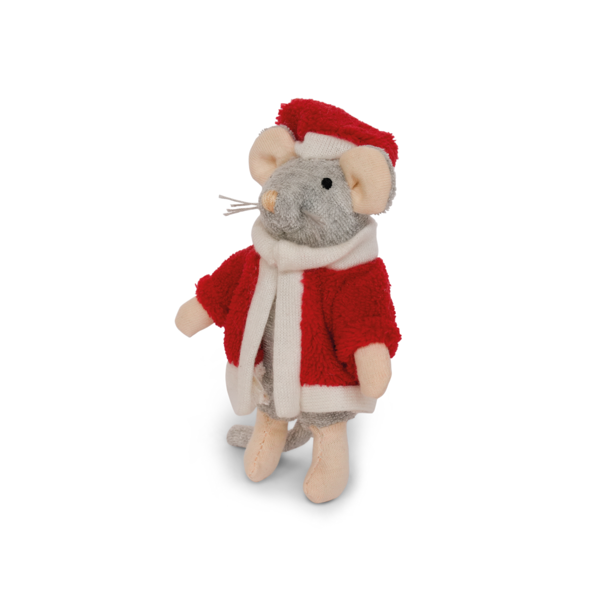 Cuddly toy Mouse Santa (12 cm) - The Mouse House
