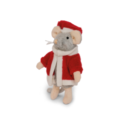 Klædetøj Mus Santa (12 cm) - Musehuset