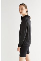T9010-01 | Unisex troyer met lange mouwen - zwart