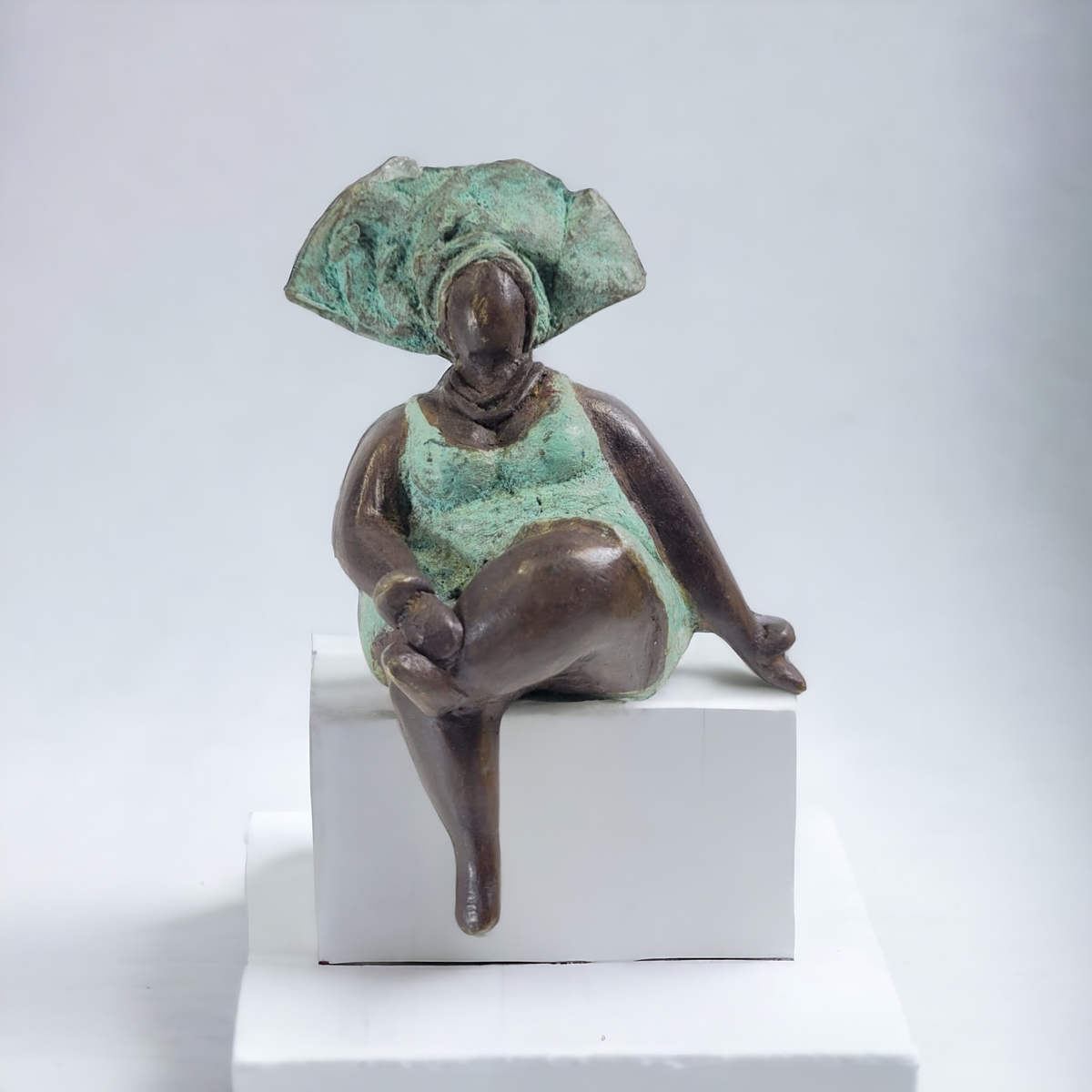 Bronzen beeld "Bobaraba Yolanda" van Hamidou | Maat S (14cm 500g) | uniek