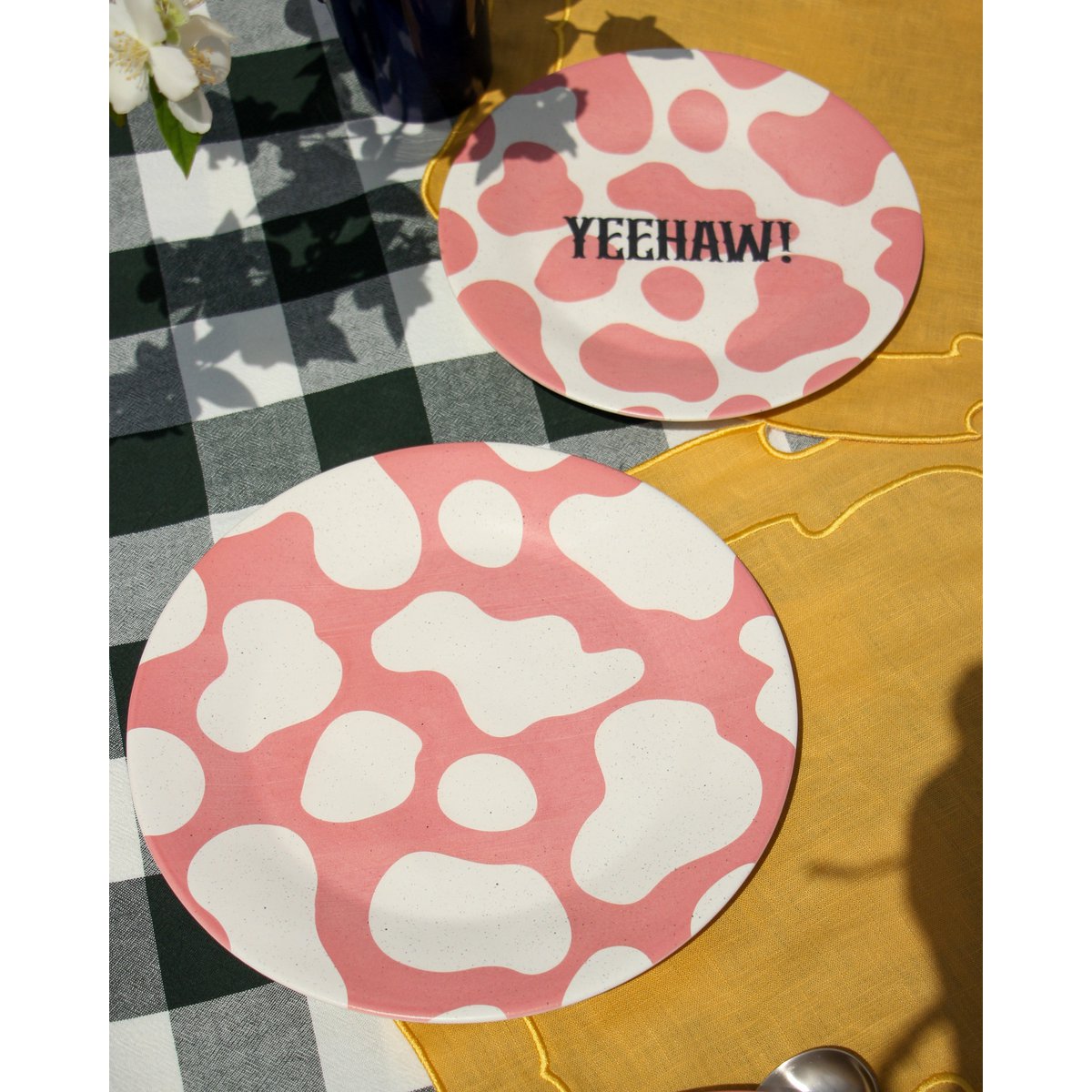 Piastra da dessert "yeehaw" cowgirl era