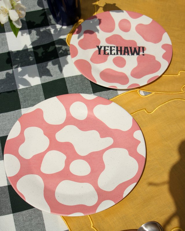 Dessertplade "Yeehaw" Cowgirl -æra