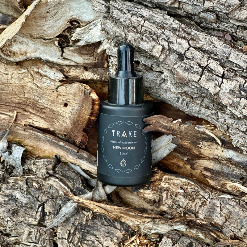 Miscela di olio essenziale di New Moon - Bergamot, Cedarwood, Lemon & Peppermint - Focus & Intevention, Clean Beauty, Vegan - 30 ml