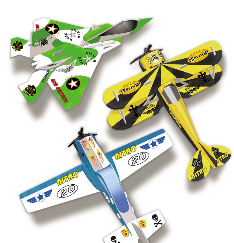 Modele dekoracyjne „Samoloty”