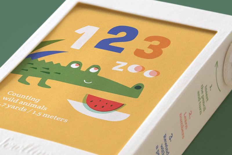 Libro de aprendizaje para niños - Scrollino 123 ZOO