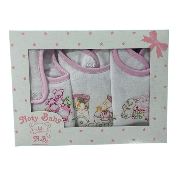 Conjunto de 3 lindos modelos diferentes babetes estampados