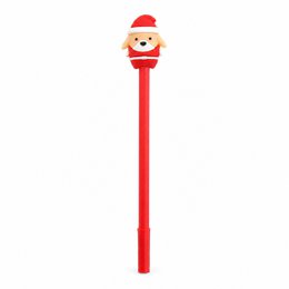 Bolígrafo de fantasía con motivos navideños - Perrito rojo