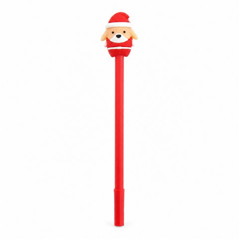 Christmas themed fancy pen - Little red dog