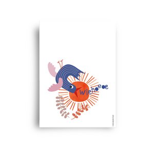 Postkarte 'wiehoe'