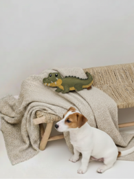 VRIEND. Leren hondenspeelgoed "Krokodil"
