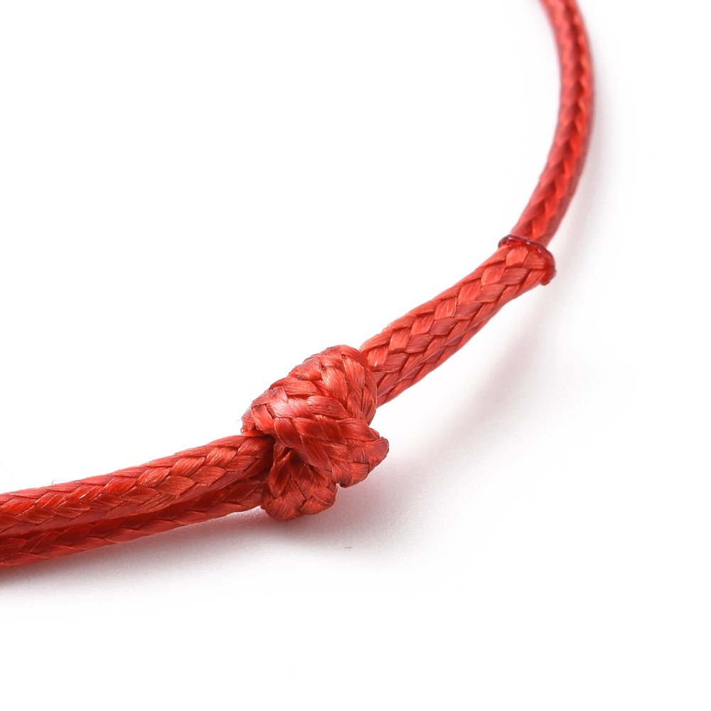 Bracciale regolabile in cordino di poliestere cerato
