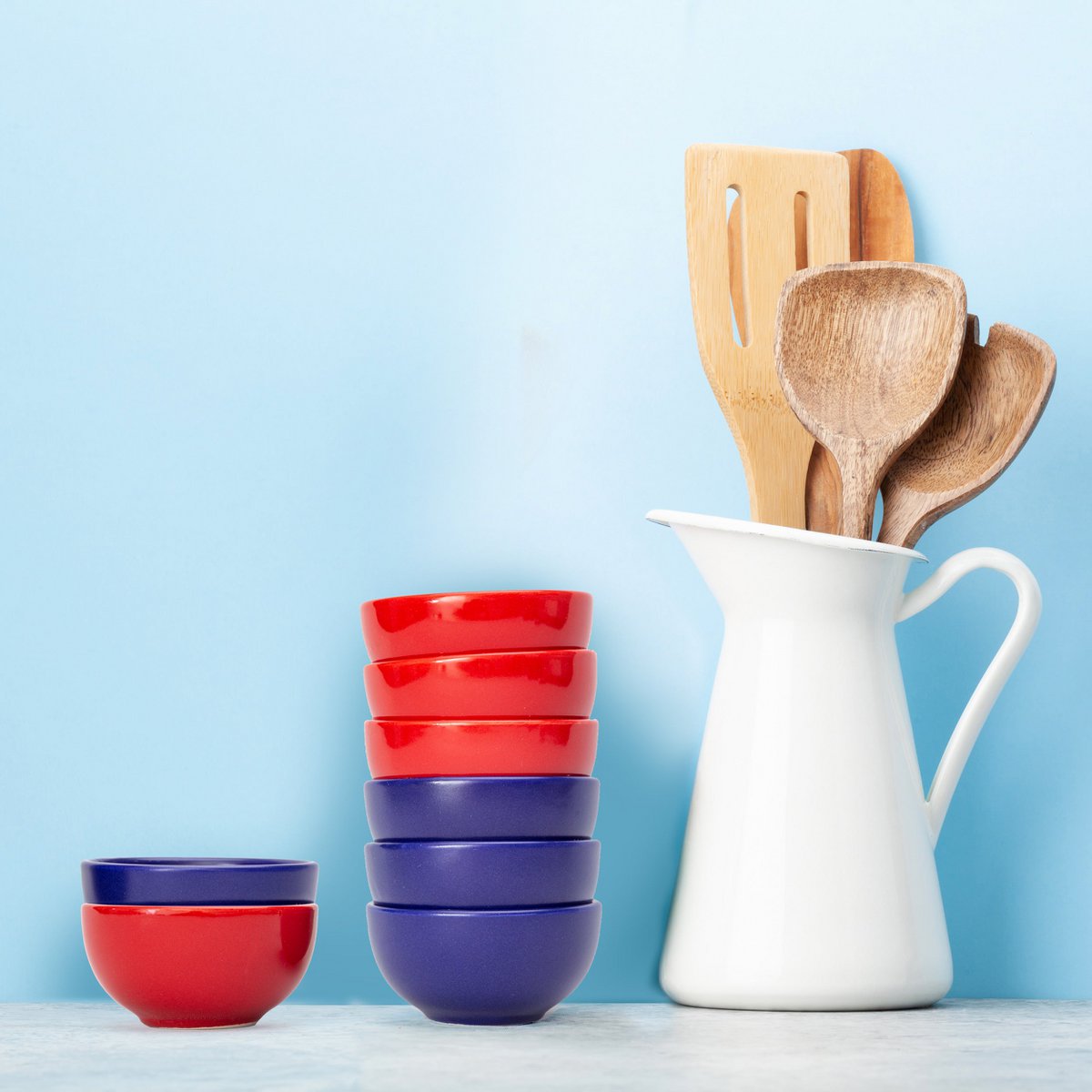 Zestaw 6 małych dekoracyjnych misek porcelanowych, styl Matrix 8cm