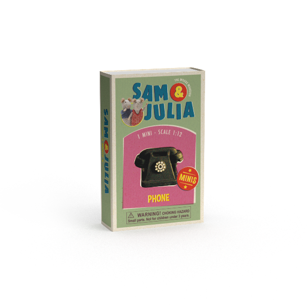 Minis - Telephone - scale 1:12 - Sam & Julia - The Mouse House