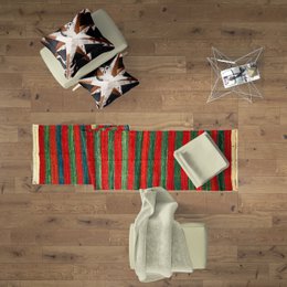 Coureurs de kilim faits à la main avec colered