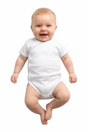 Kortærmet babybody til maling