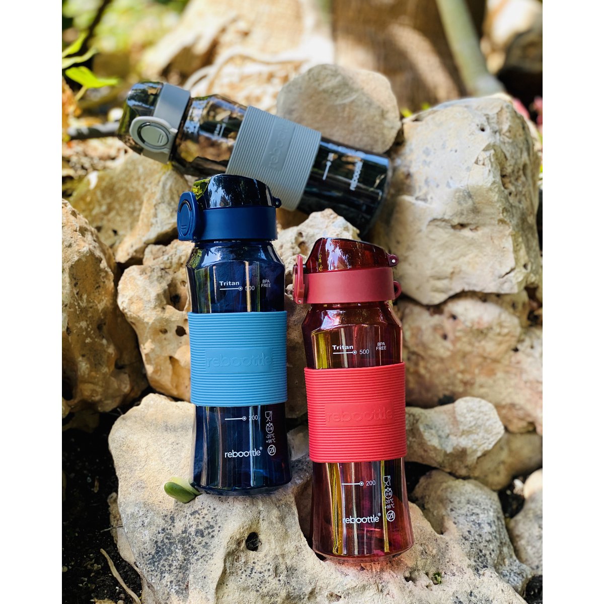 Sport -Casual · Sky Black - nachhaltige Trinkflasche