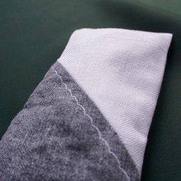 Coussin pour les yeux aromathérapie blanc gris