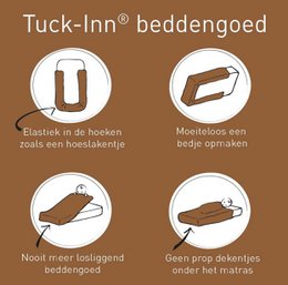 Copripiumino Tuck-Inn® 120x150 (junior) Once upon a dream Marrone nocciola