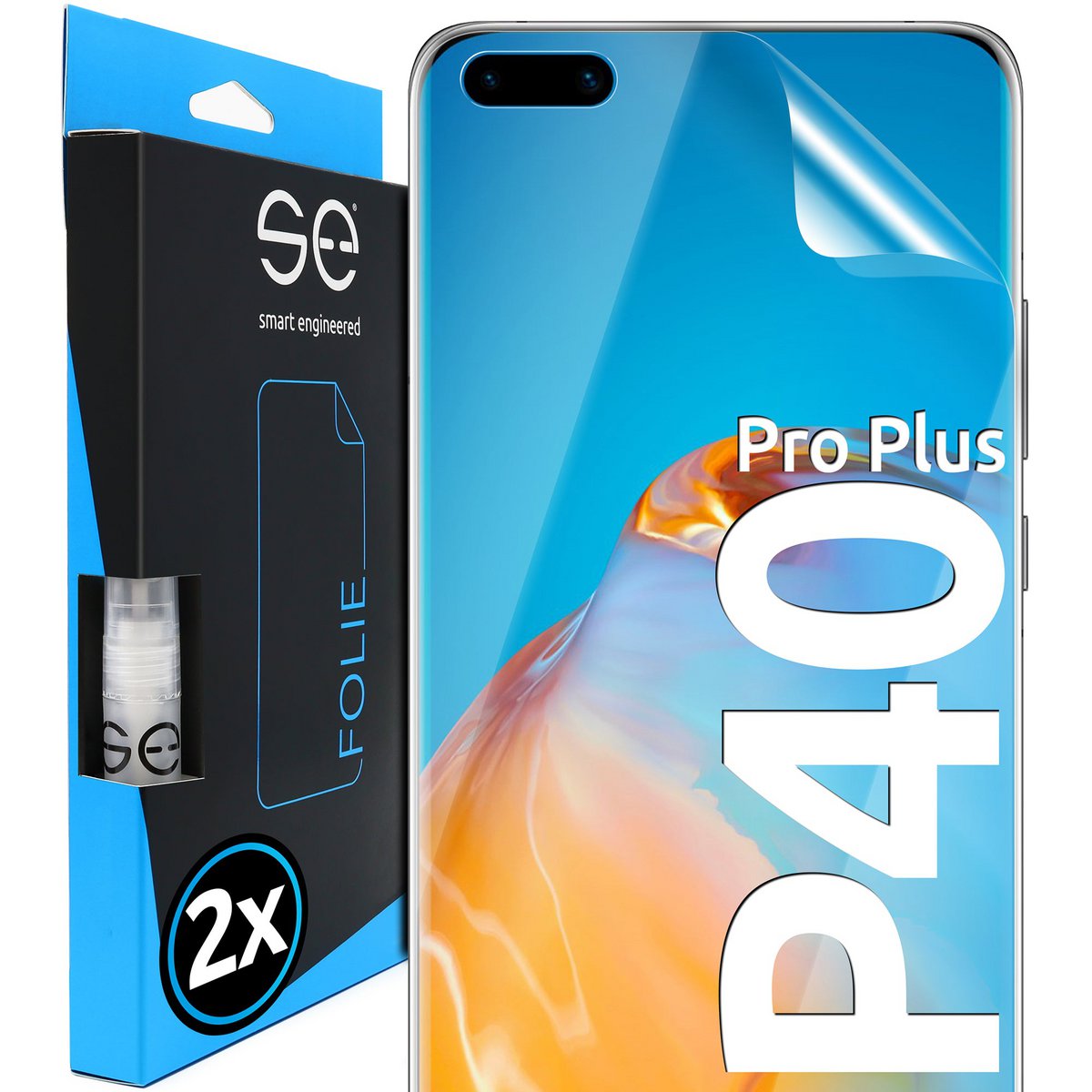 2x se® 3D beschermfolie Huawei P40 Pro Plus