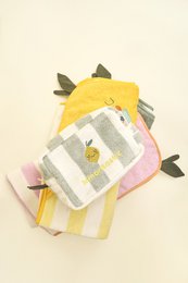 Asciugamano con cappuccio in spugna di cotone per bambini Mandy Mandarine