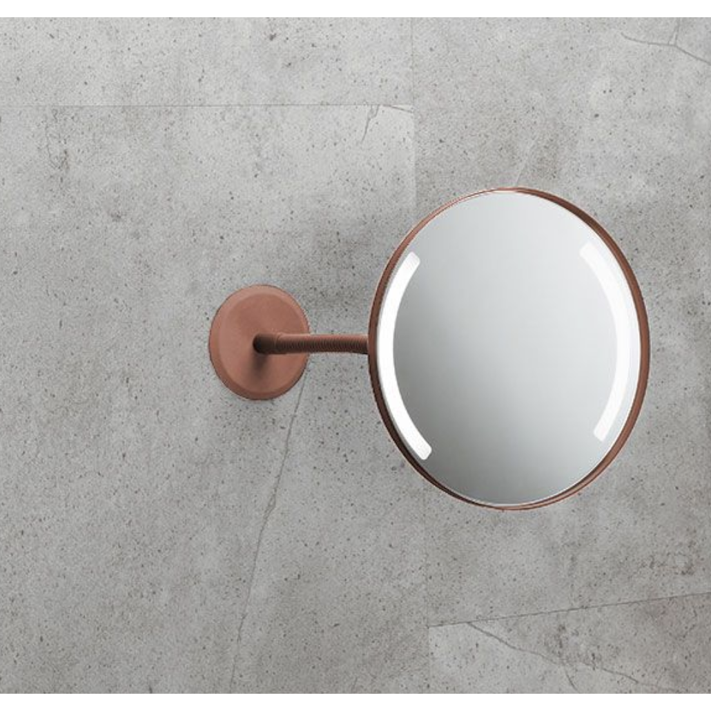 Lighting mirror Wall bracket and gooseneck for gluing and drilling