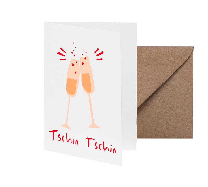 Greeting card many candles - bright glow