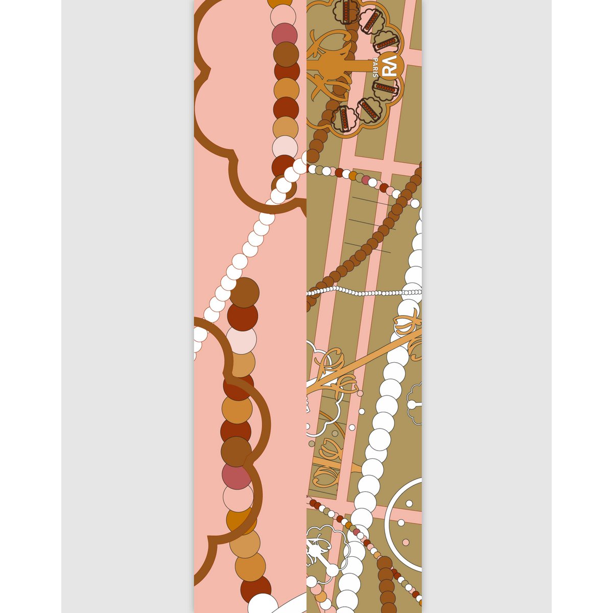 Bandoulière de téléphone "La boîte à bijoux gold"