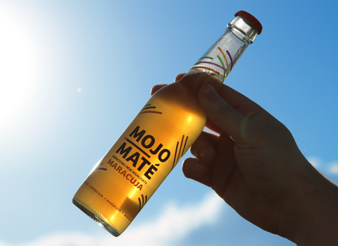 Mojo Maté Maracuja - Yerba Mate Passionsfrucht - Prickelndes, erfrischendes und energetisierendes Soda