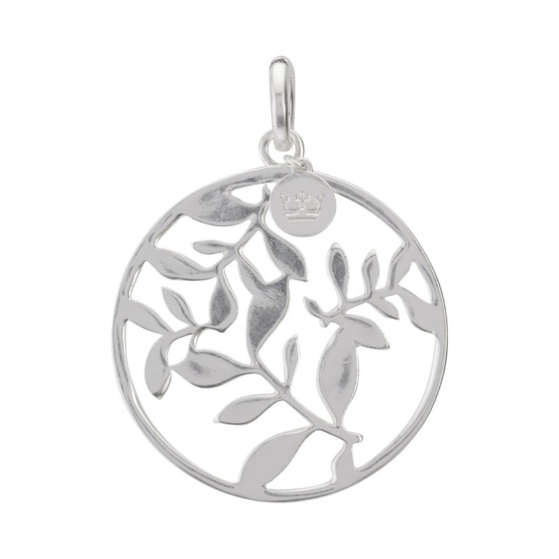 Der Disc-Charm aus plattiertem Silber