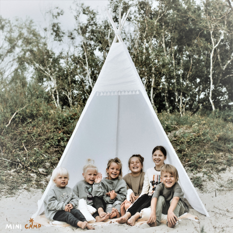 MINICAMP Outdoor-Tipi-Zelt für Erwachsene und Kinder, 7,8 Fuß hoch