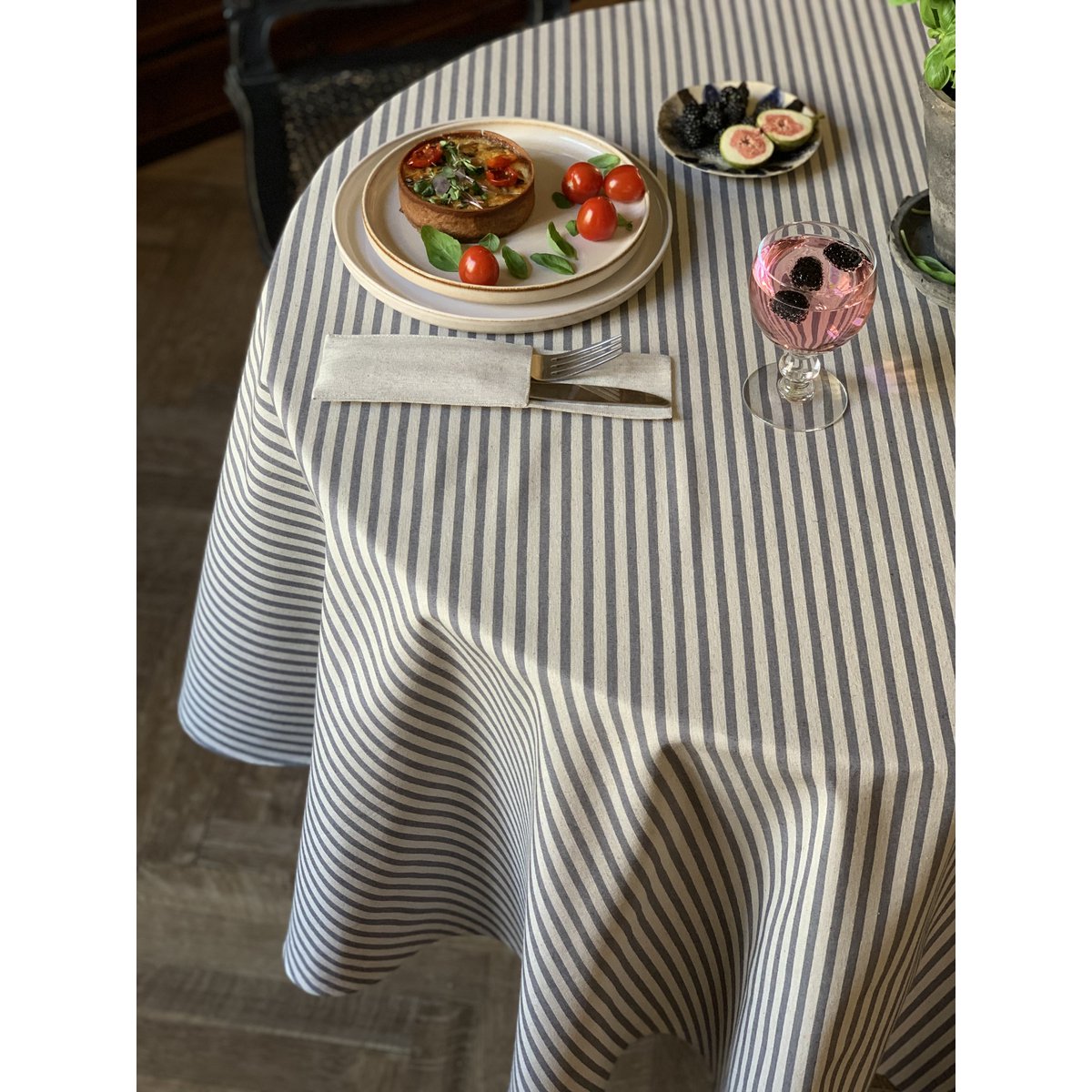 Round Tablecloth, Recycled fabric | Nord 1