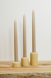Beige lysestager