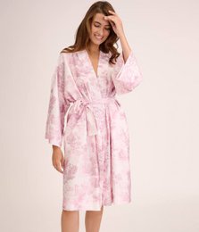 Accappatoio kimono antipioggia Toile Mauve