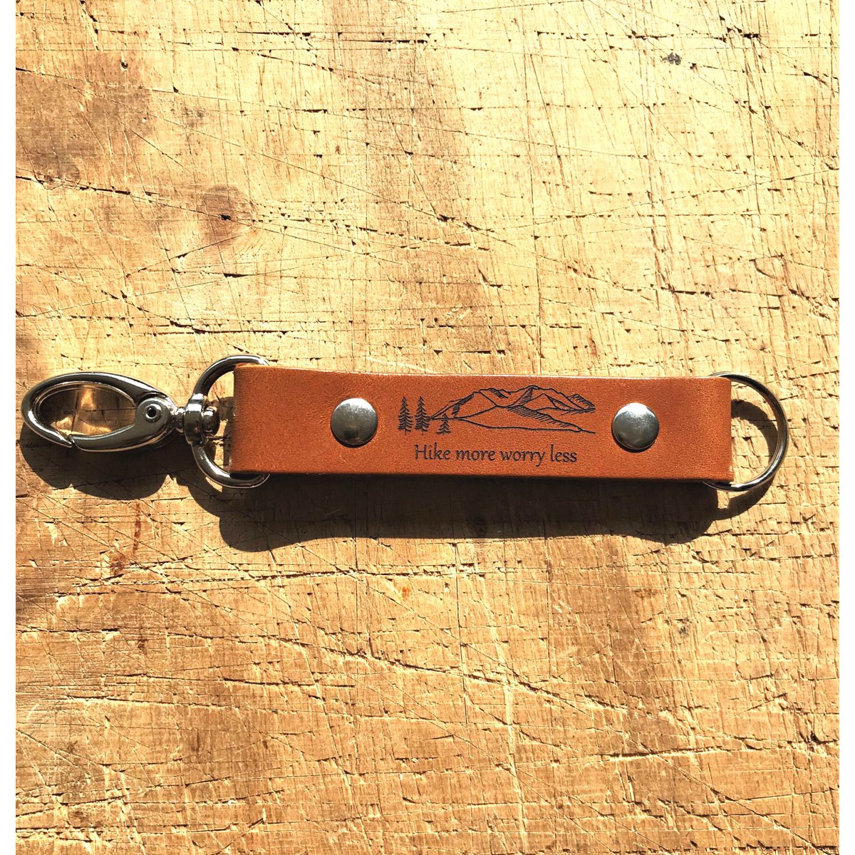 Custom trigger snap leather key fobs with your logo engraved