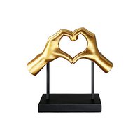 Sculpture Heart Amour gold H.26.5 cm