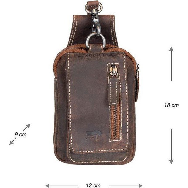 Belt bag light brown buffalo leather belt bag leather fanny pack festival bag light brown
