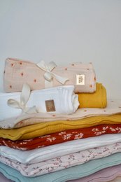 Musselin Baby Wickeldecke "Creme"
