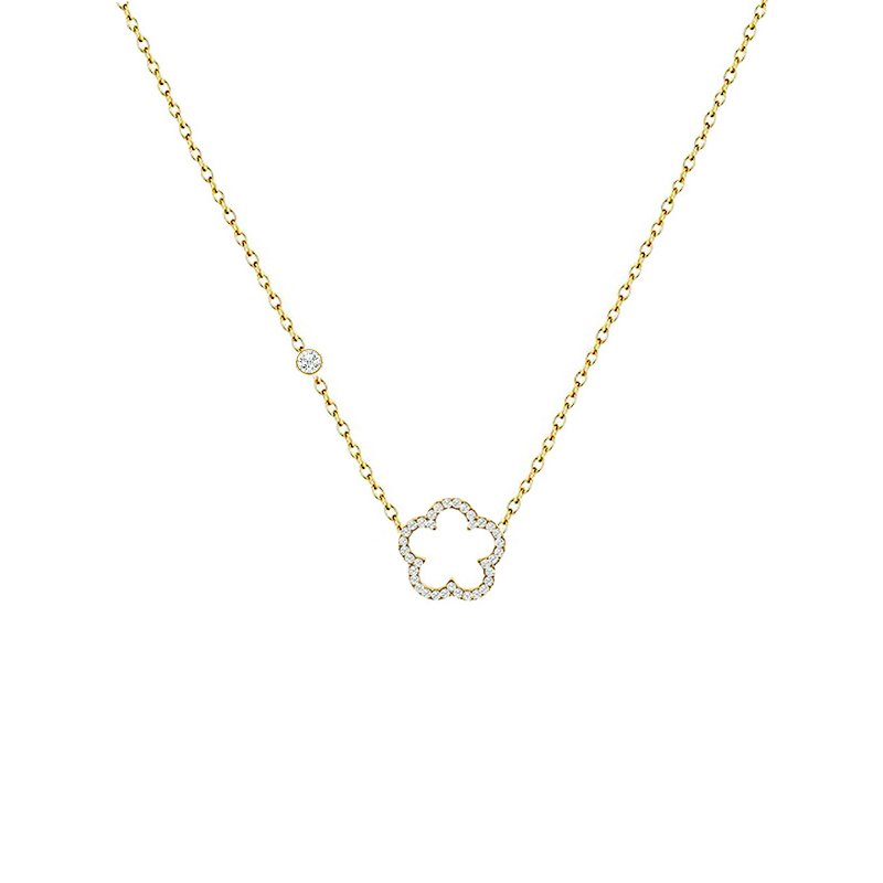 Strass Flower hanger lichtpunt ketting