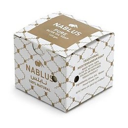 Savon de Naplouse savon blanc à l'huile d'olive biologique Nabulsi, env. 130g