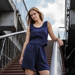 Crop Top con Nastri Laterali Audrey