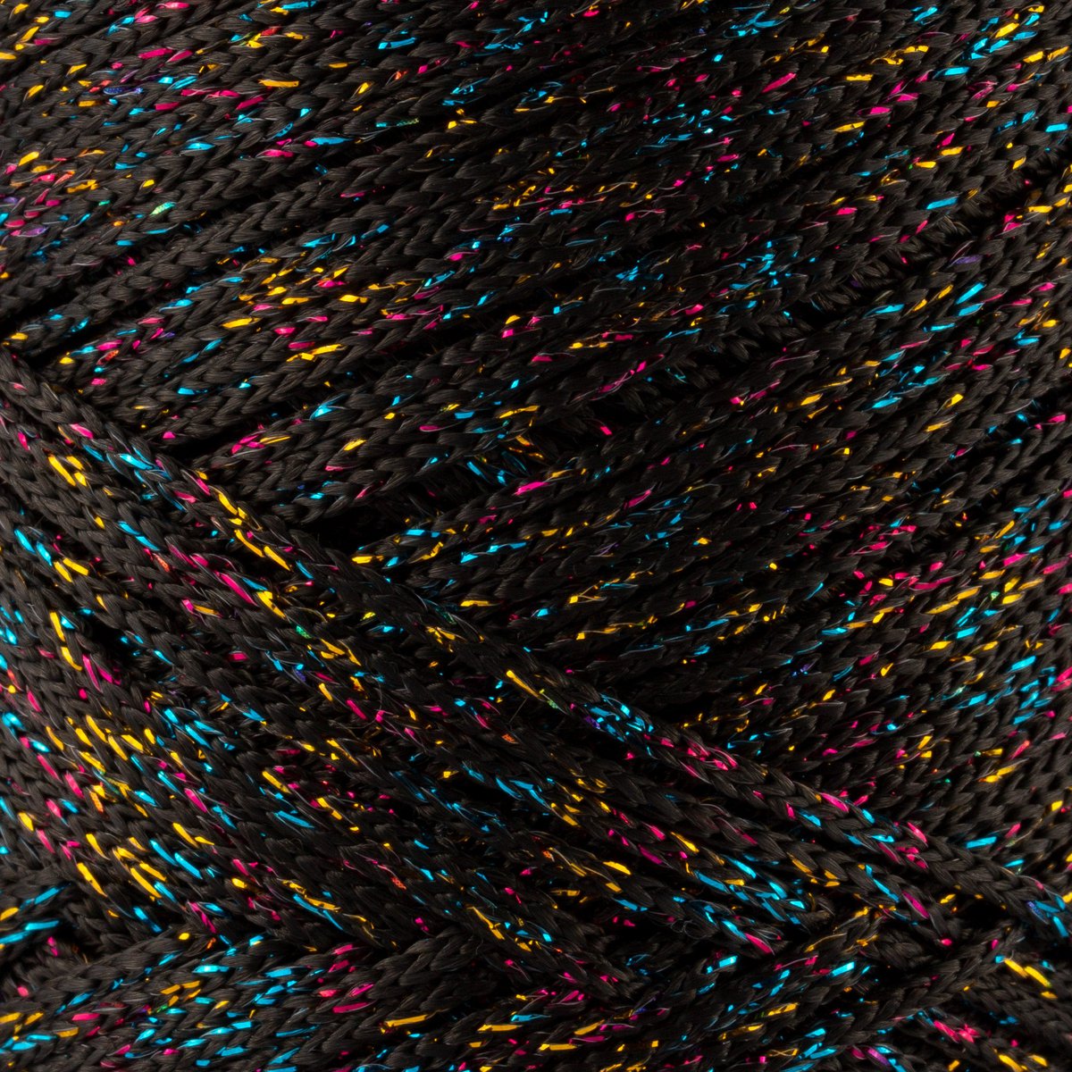 Sensy Premium 2mm Multi Sparkle - Cordón de macramé 90% polipropileno / 10% poliéster de 251 yardas