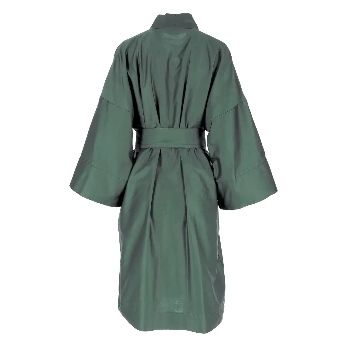 Albornoz kimono de satén Solid Royal Green