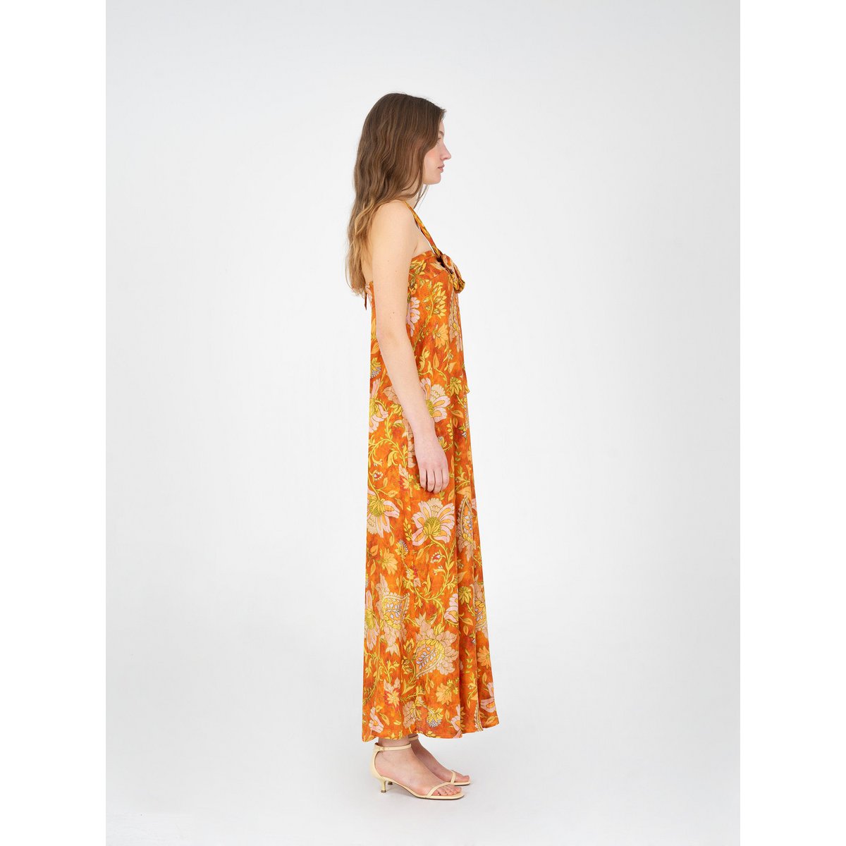 Abito con stampa floreale arancione Oracle