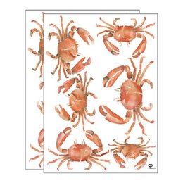 Sticker mural crabe aquarelle
