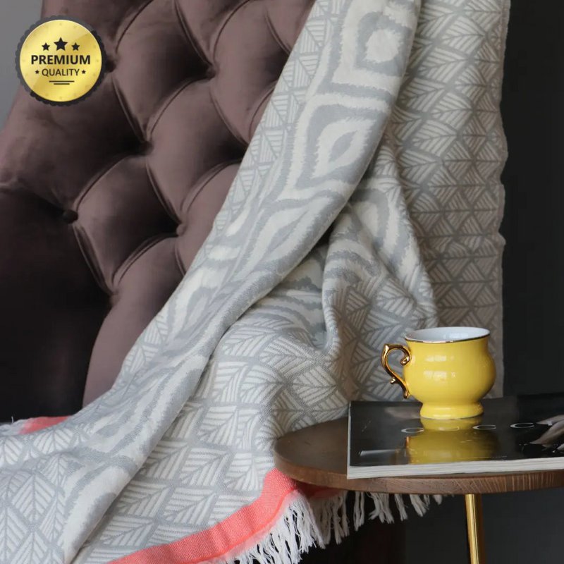 Coperta da tiro in cotone turco Asude